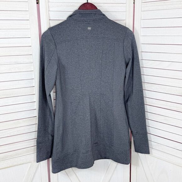 Athleta Reflection Full Zip Knit Mid Weight Tunic Jacket Dark Grey XS - Picture 9 of 13